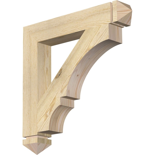 Ekena Millwork Balboa Arts & Crafts Rough Sawn Bracket, Douglas Fir, 4"W x 26"D x 26"H BKT04X26X26BOA03RDF - main